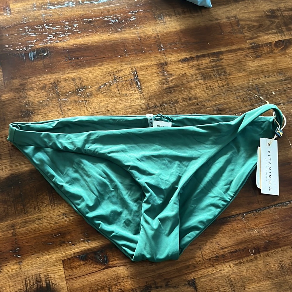 Green swim suit bottoms full coverage